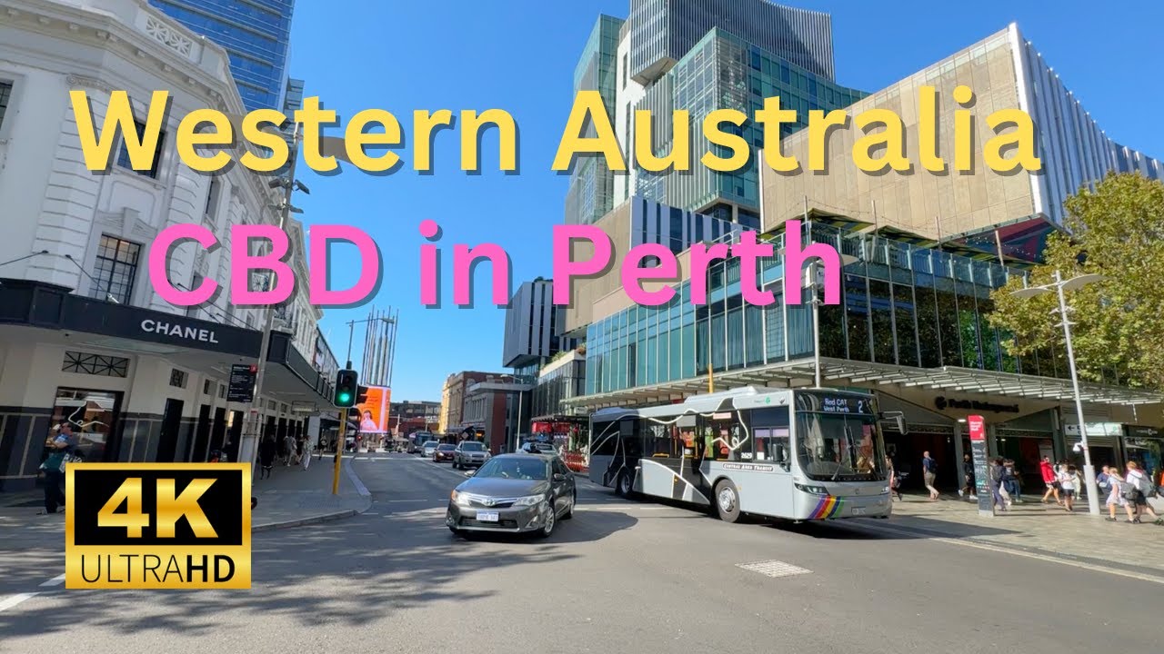【4K Walk】Walking in Perth CBD in Western Australia 2024
