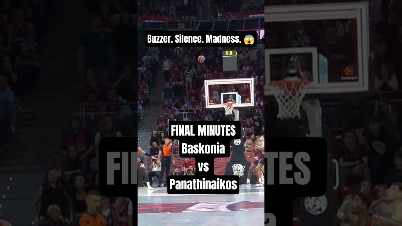 ПОСЛЕДНИЕ МИНУТЫ матча &laquo;Баскония&raquo; &mdash; &laquo;Панатинаикос&raquo; | Какой КОНЕЦ #panathinaikos