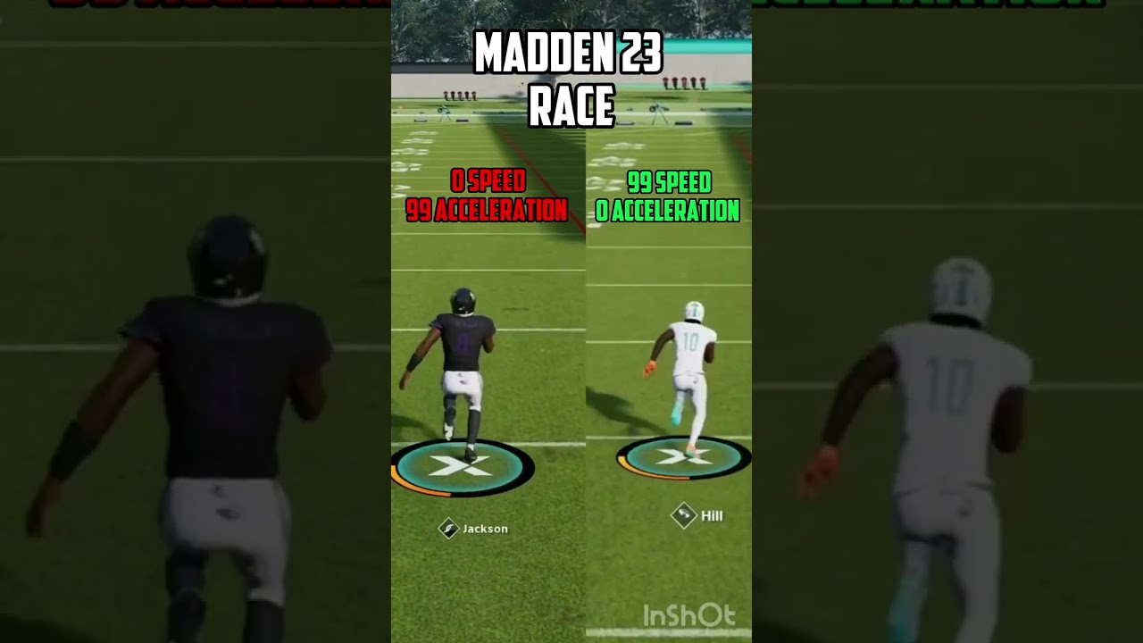 Madden Race! 99 acceleration vs 99 speed!