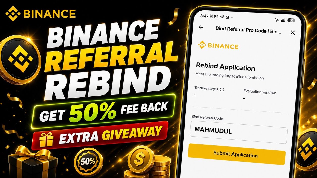 Binance Rebind Referral Code | How To Rebind Binance Referral Code | Mahmudul Official