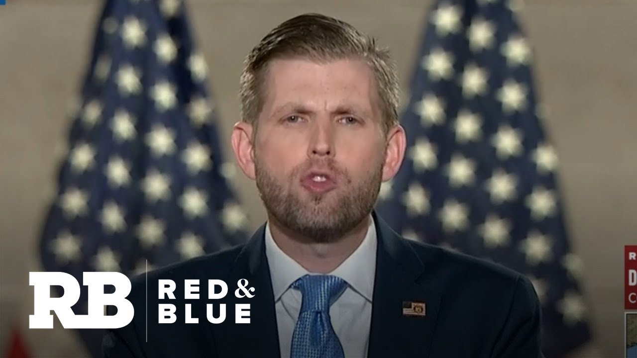 Eric Trump in RNC speech tries to draw contrast between his father and Biden