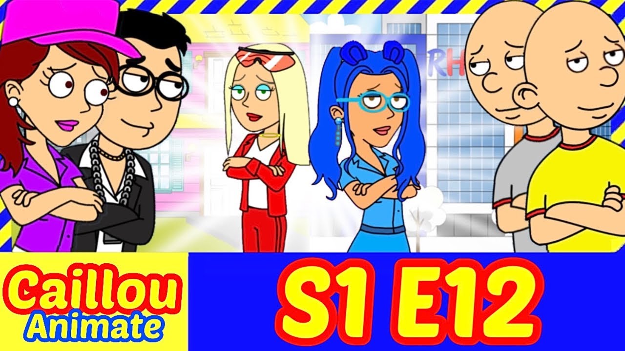 Caillou Animate | Season 1 Episode 12: Meeting Cartoon Girls as Dolls. | Dj The Dog Animate 