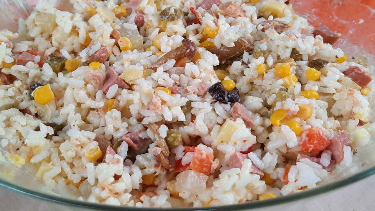 INSALATA DI RISO CON CONDIMENTO SOTT'ACETO - Una delizia,piu facile e veloce da fare..!!!