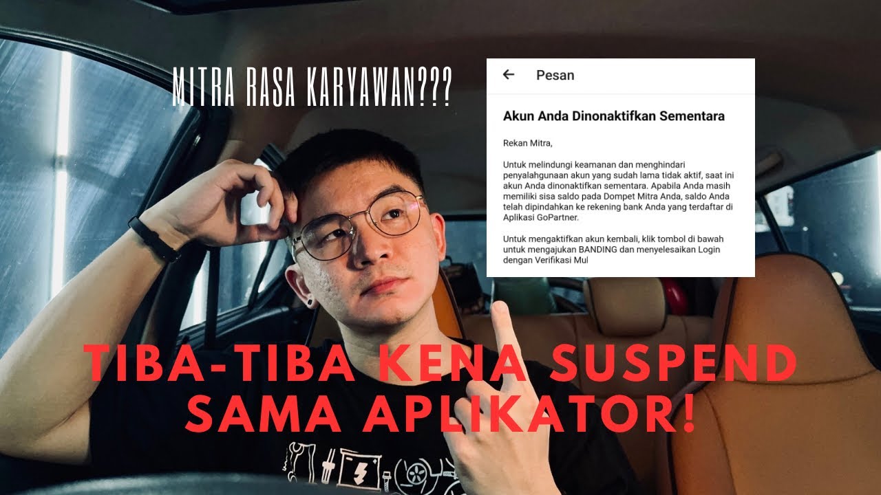 AKUN TAKSI ONLINE TIBA-TIBA SUSPEND KARENA AKTIVITAS MENCURIGAKAN??? | MITRA RASA KARYAWAN