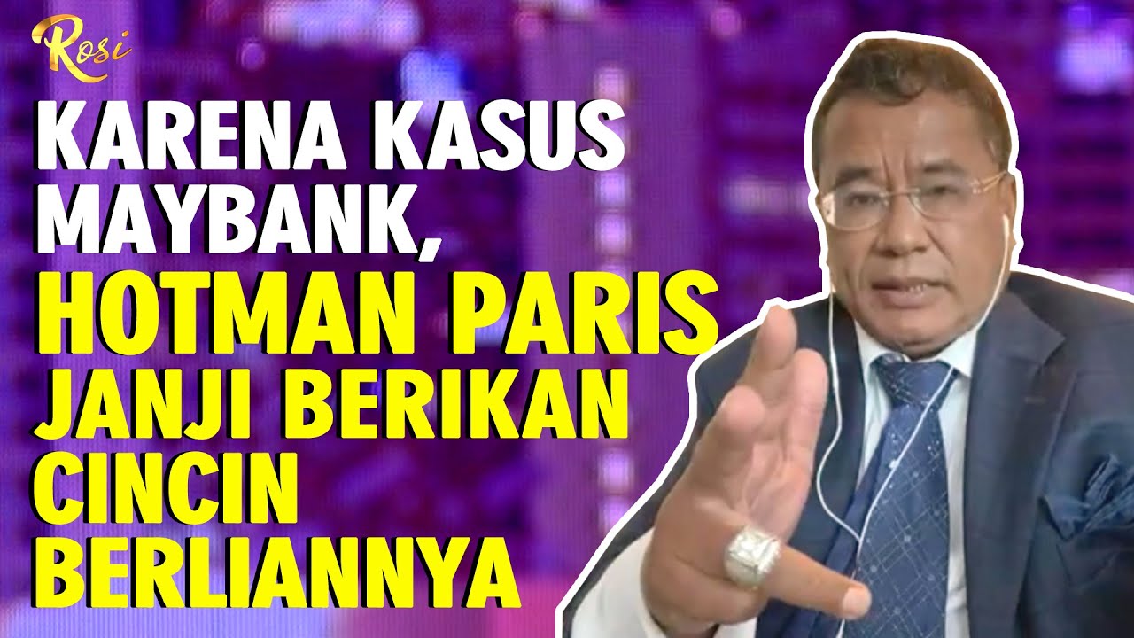 Hotman Paris Janji Berikan Cincin Berlian Jika Tidak Bisa Buktikan Hal Ini... - ROSI