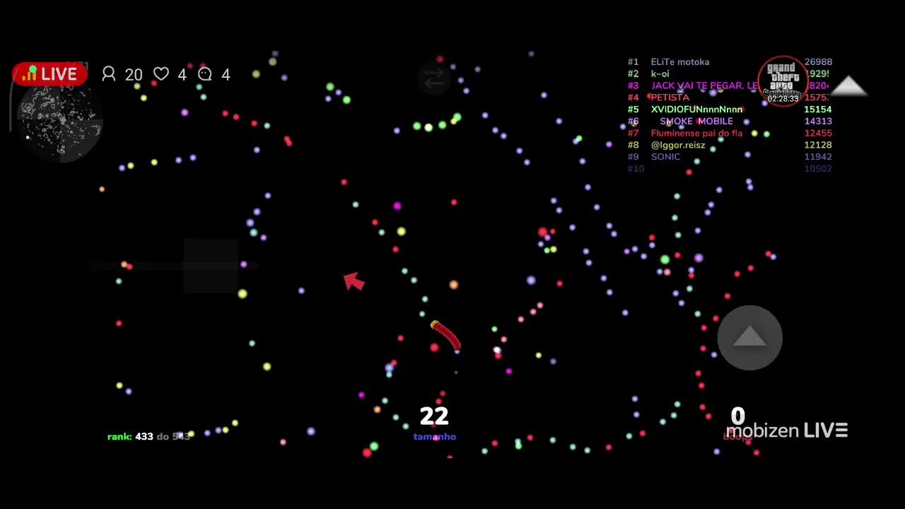 Slitherio ao vivo ELITE SILVA oficial