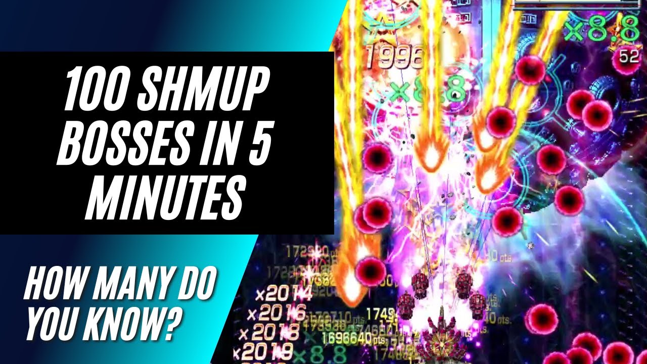 100 Nintendo Switch Shmup Bosses in 5 Minutes - How Many Do you Know?