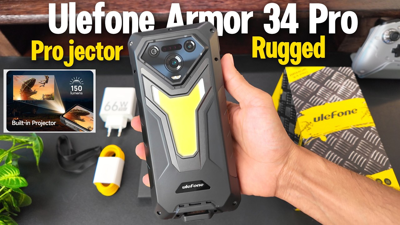 Ulefone Armor 34 Pro Is INSANE!  Projector + Phone + Powerbank + Flashlight + Fun