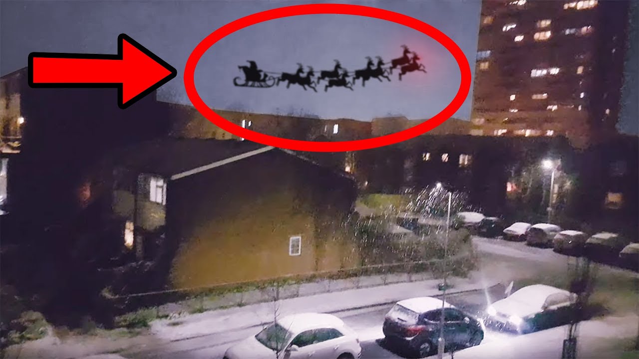 Drone Catches Santa Claus FLYING On Camera 😱