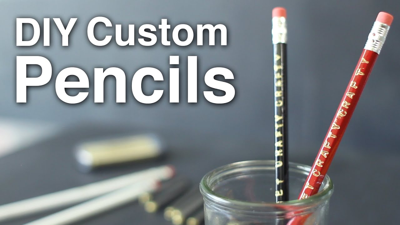 DIY Custom Pencils!! + Giveaway!!