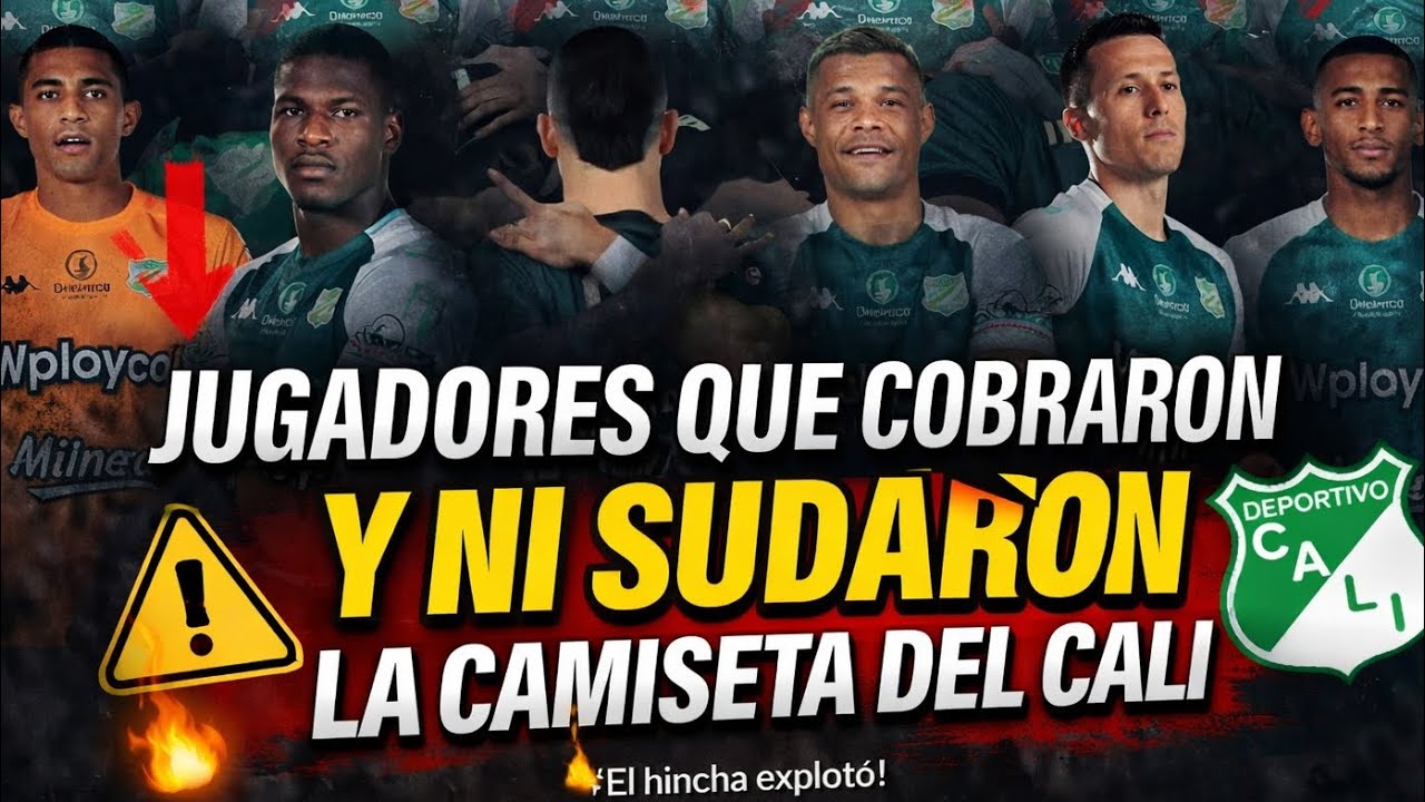 JUGADORES QUE NO SUDARON LA CAMISA DEL DEPORTIVO CALI EN LOS ÚLTIMOS TIEMPOS.