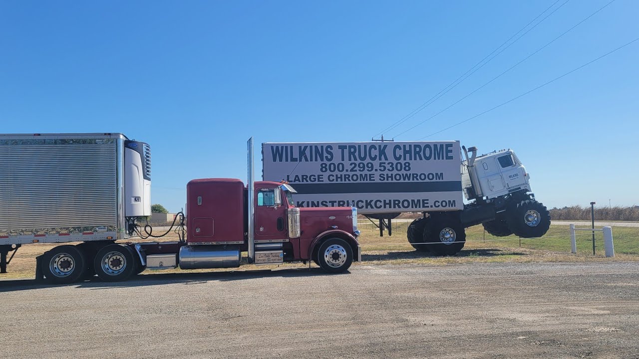 Trucking up to Iowa and making a quick stop at Wilkins chrome shop | Peterbilt 379