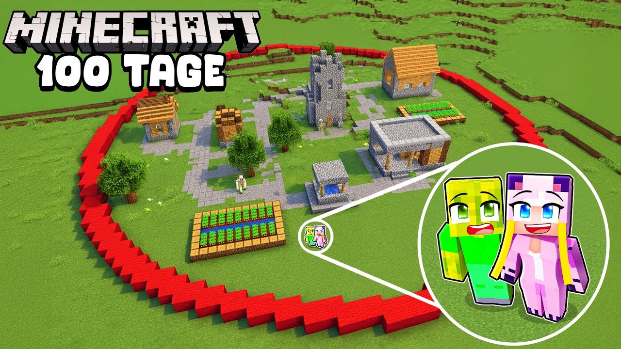 100 TAGE in EINEM KREIS! 🌸 Minecraft FILM