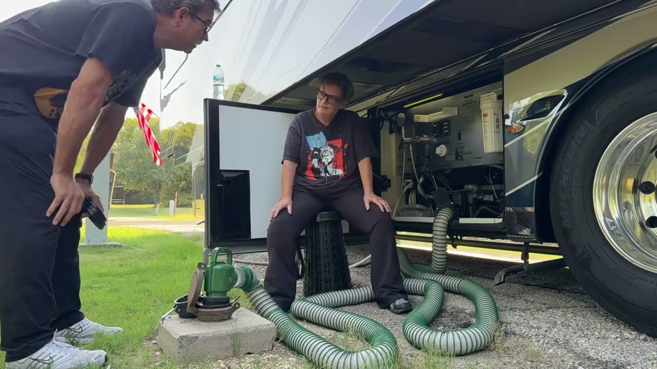 Timelapse with an RV Sewer Hose Legend! Meet the rockstar - Lippert Waste Master Sewer Hose! 