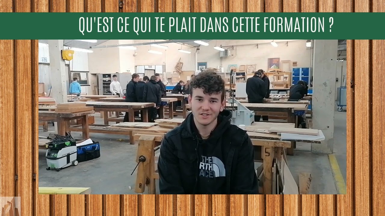 Interview de Thibault, élève en seconde bac pro menuiserie