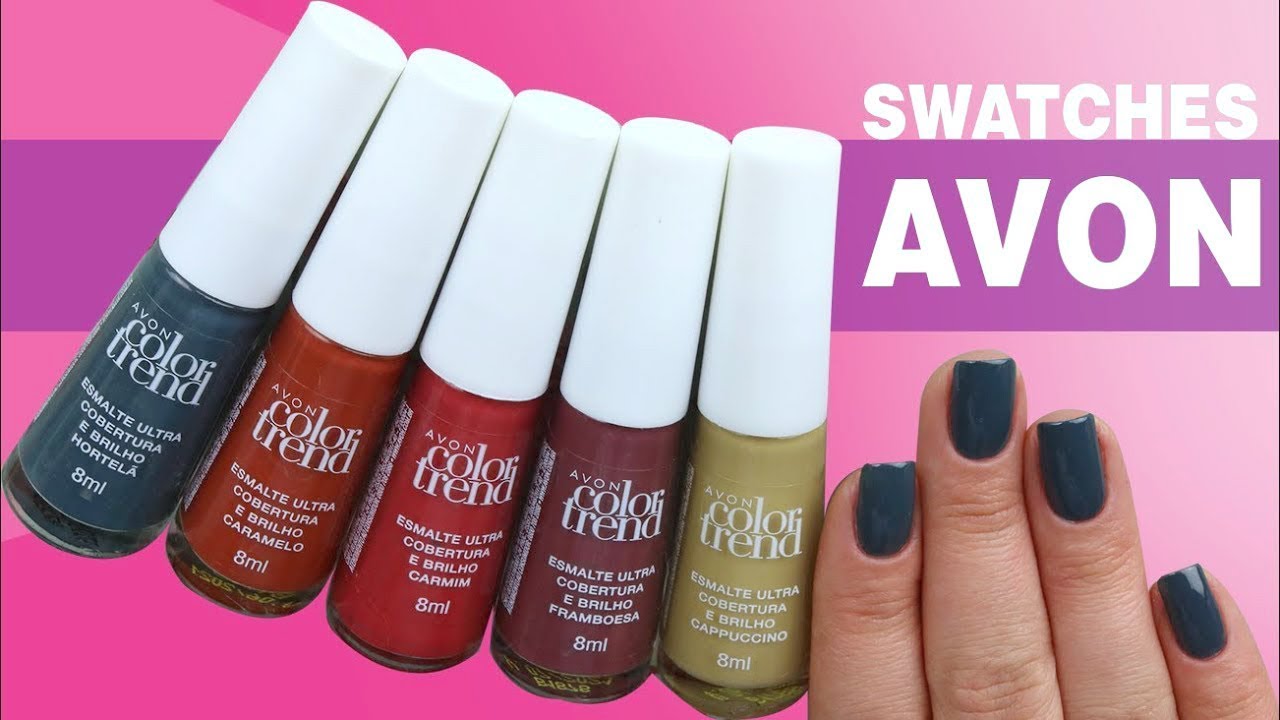 Swatches Esmaltes Avon Color Trend - Vício de Menina
