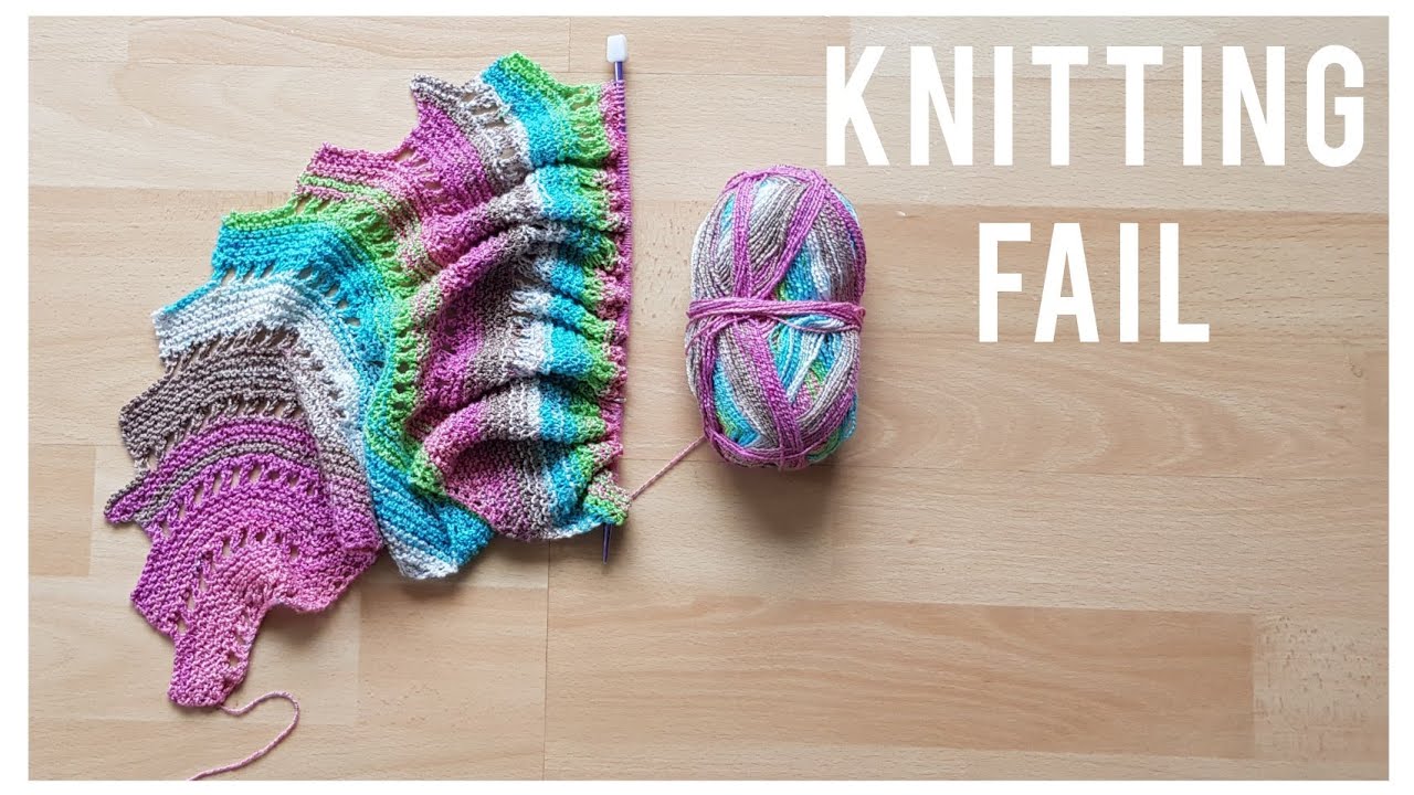 Knitting Mistake on 1 Skein Shawl