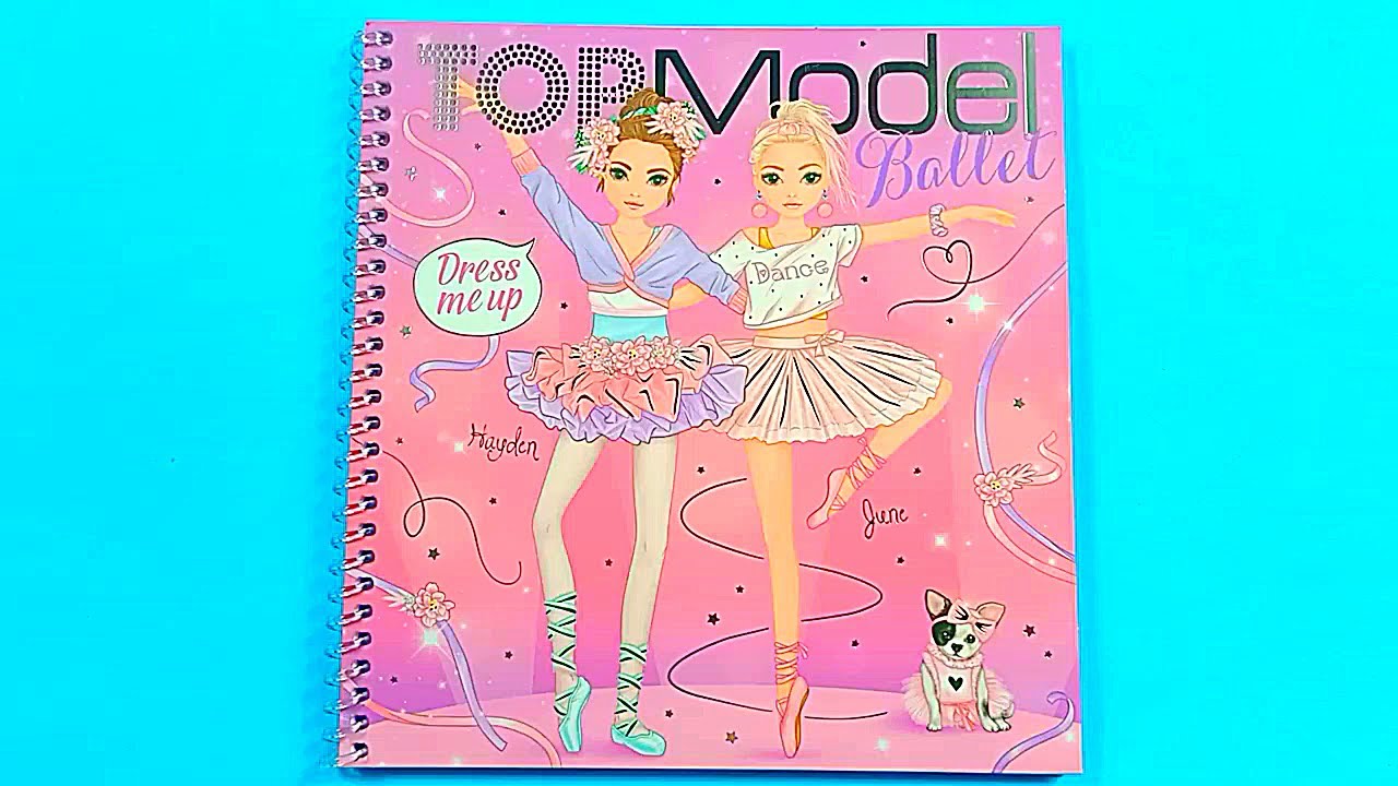 Hình dán thay trang phục  TOP MODEL BALLET  hình dán búp bê dán hình thiết kế thời trang PART 1-11