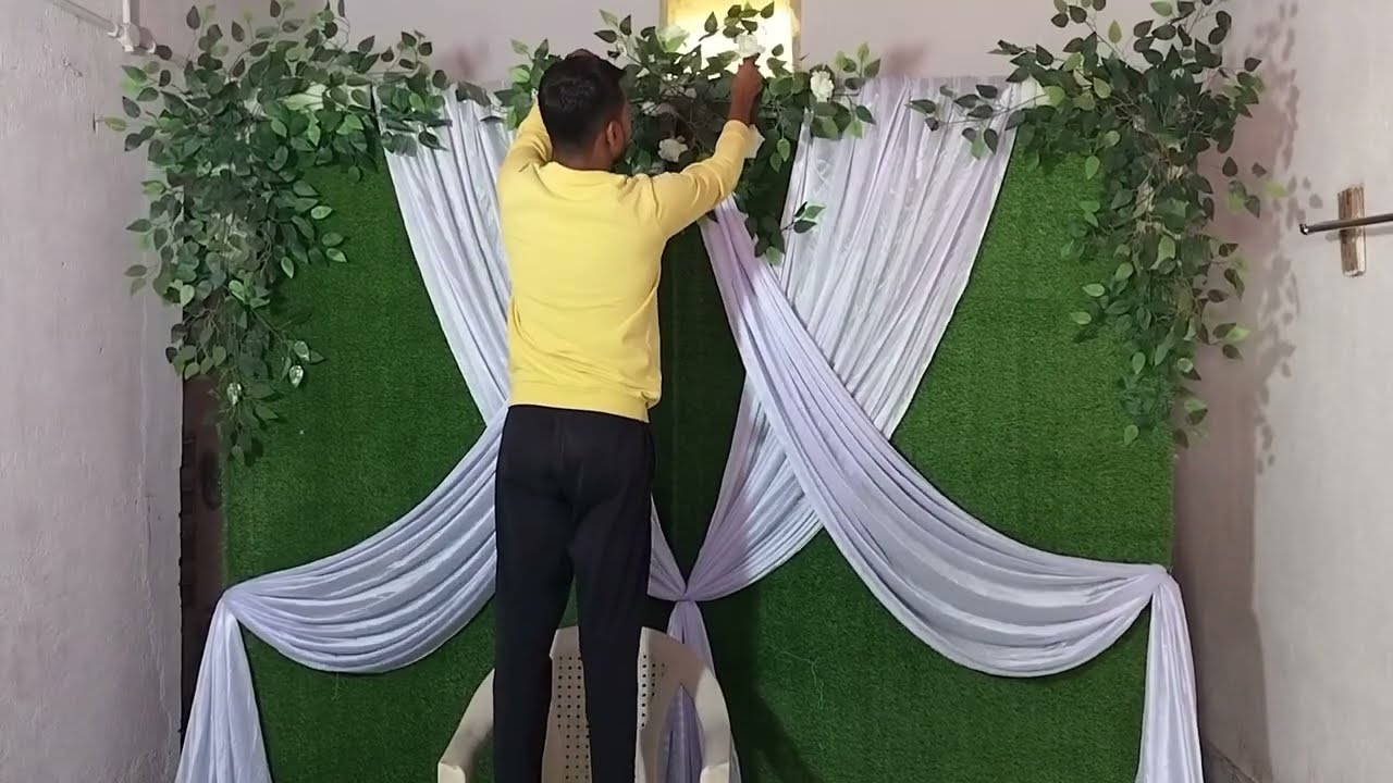 How to Decorate Diy Flower Backdrop | Diy Flower Decor #backdrop #tutorial #flower #decor #diy 