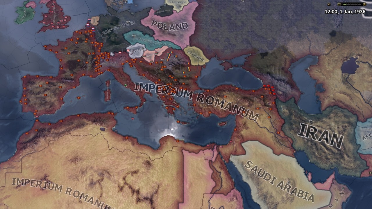 WHAT IF ROMAN EMPIRE EXISTED IN WW2 / HOI4 TIMELAPSE