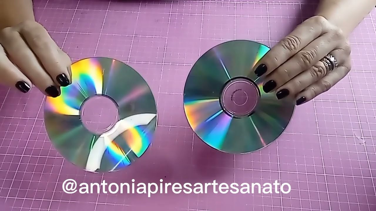 DIY Porta Copo feito com CDS ! Rápido , Prático e FÁCIL