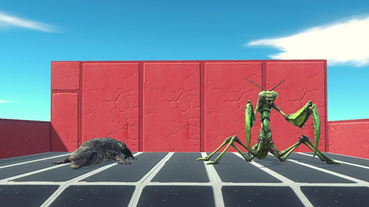 Impossible Maze - Giant Praying Mantis And Purussaurus ARBS | Animal Revolt Battle Simulator