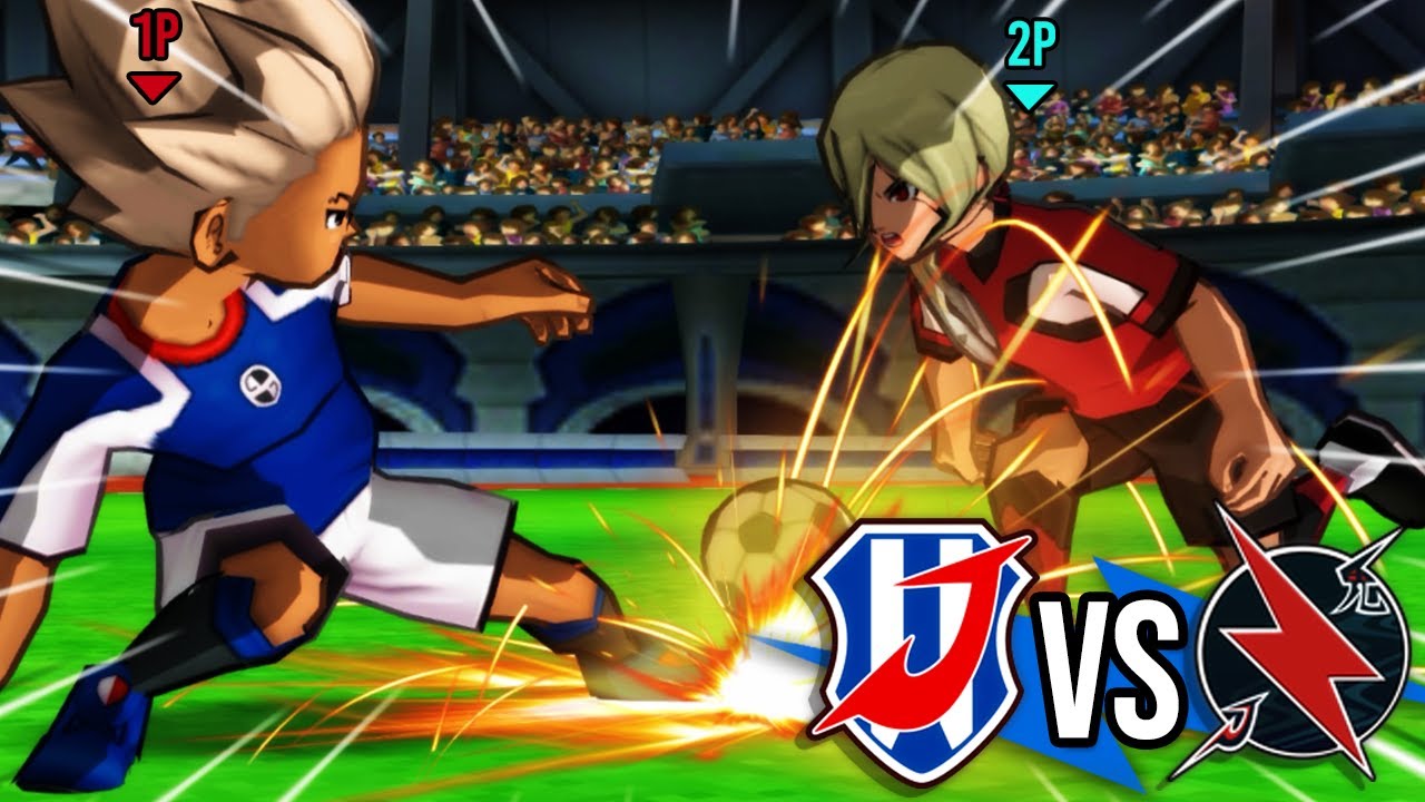 Inazuma Legend Japan vs Resistance Legend Japan (2 Player Gameplay 3DS) | Inazuma eleven GO Galaxy
