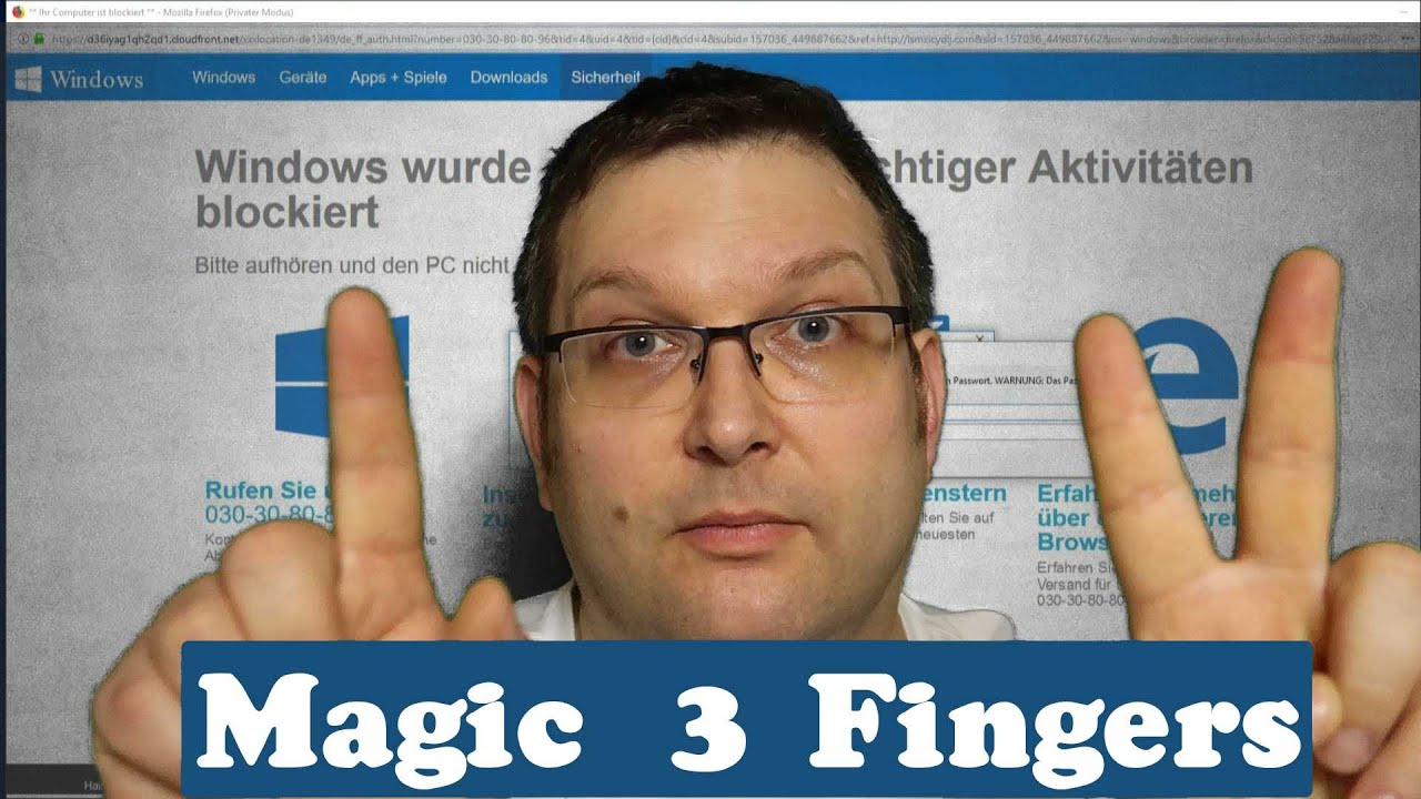 Microsoft Sicherheitsalarm Fehler DW6VD36 - alles Fake, das hilft