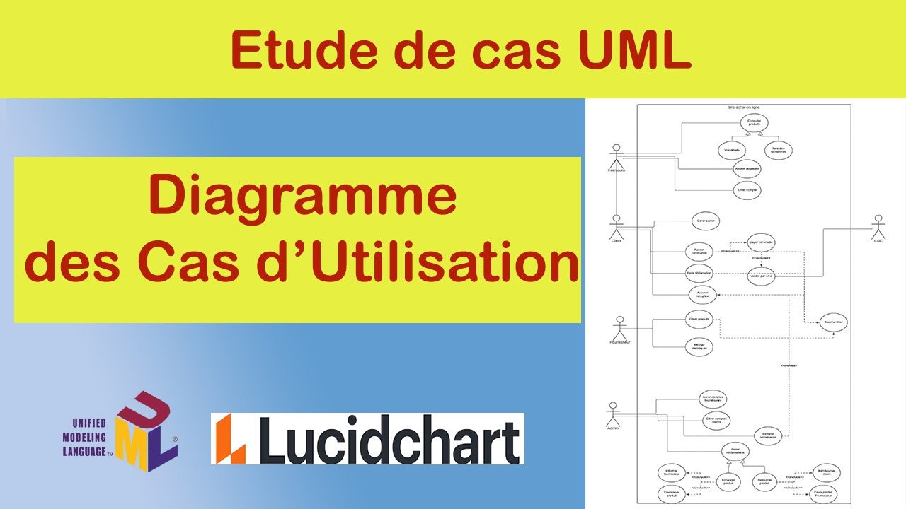 Etude de cas UML: Diagramme des Cas d'Utilisation sur Lucidchart