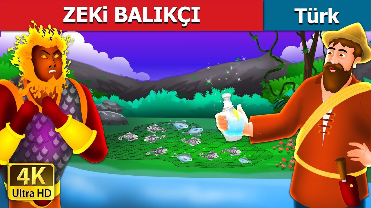 ZEKi BALIKÇI | The Intelligent Fisherman Story in Turkish |  Turkish Fairy Tales