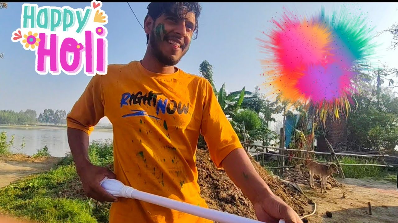 Holi Celebration at Home ❤️ Holi 2026