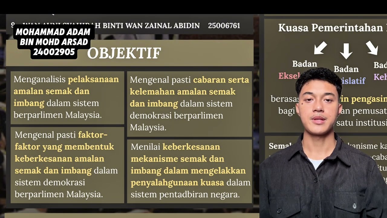 GQX0069 - Amalan Semak dan Imbang dalam Sistem Demokrasi Berparlimen Malaysia (Group 1) 25/26