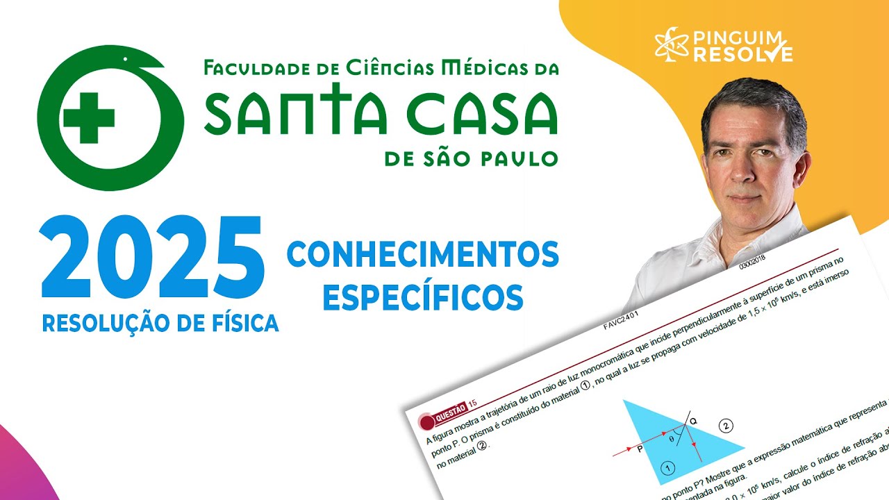 Resolução SANTA CASA 2025 Conhecimentos Específicos🐧  Professor Pinguim