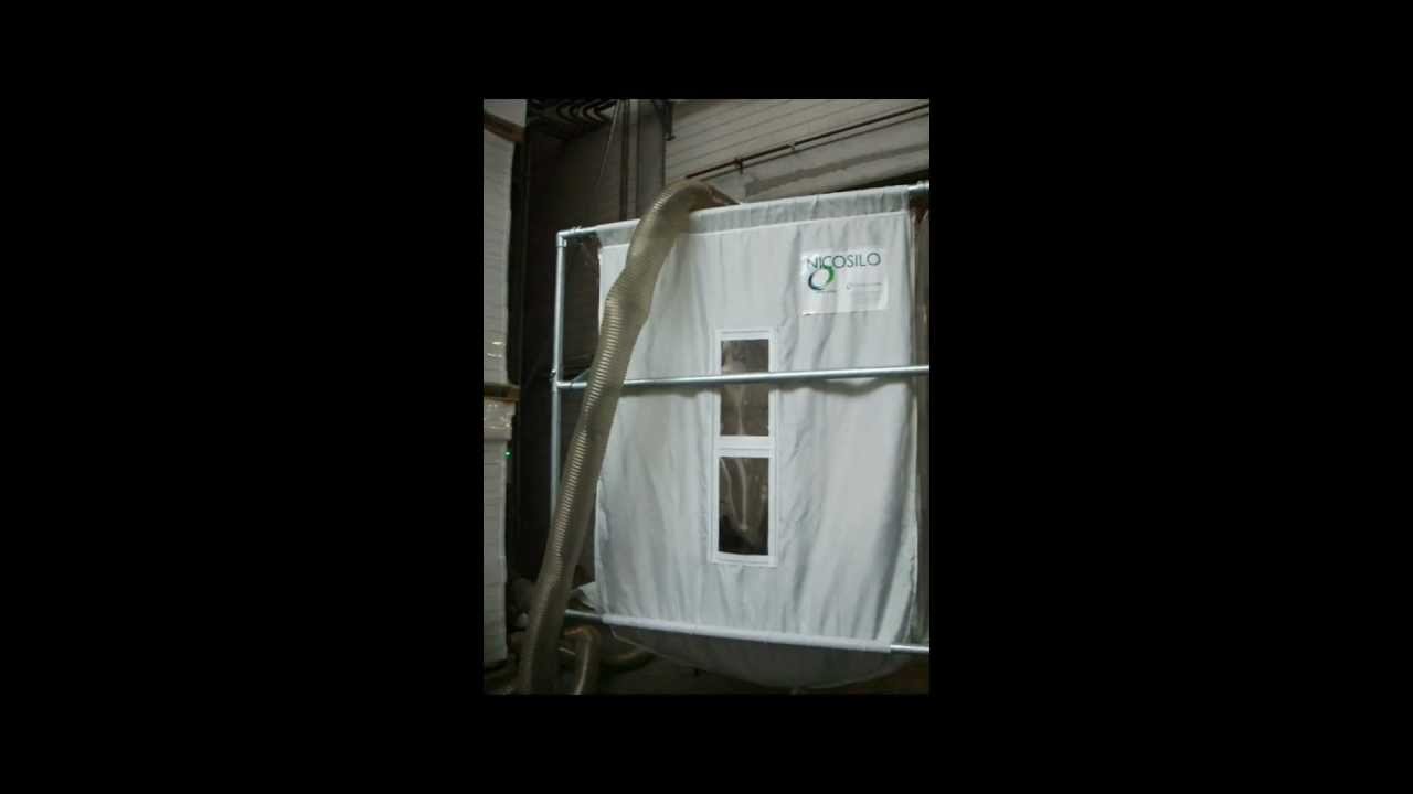 Collapsible silo - Flexxosilo filling of EPS