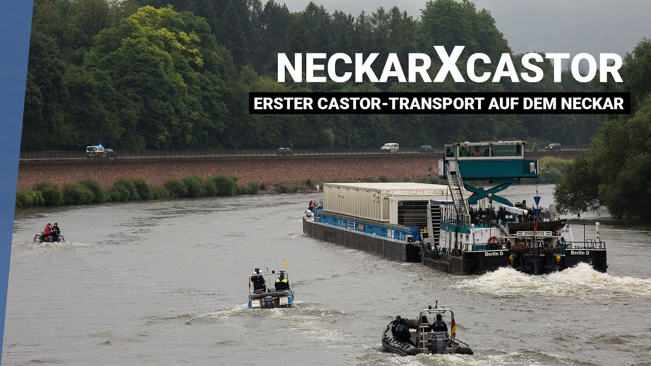 Erster Castor-Transport auf dem Neckar [Reportage]