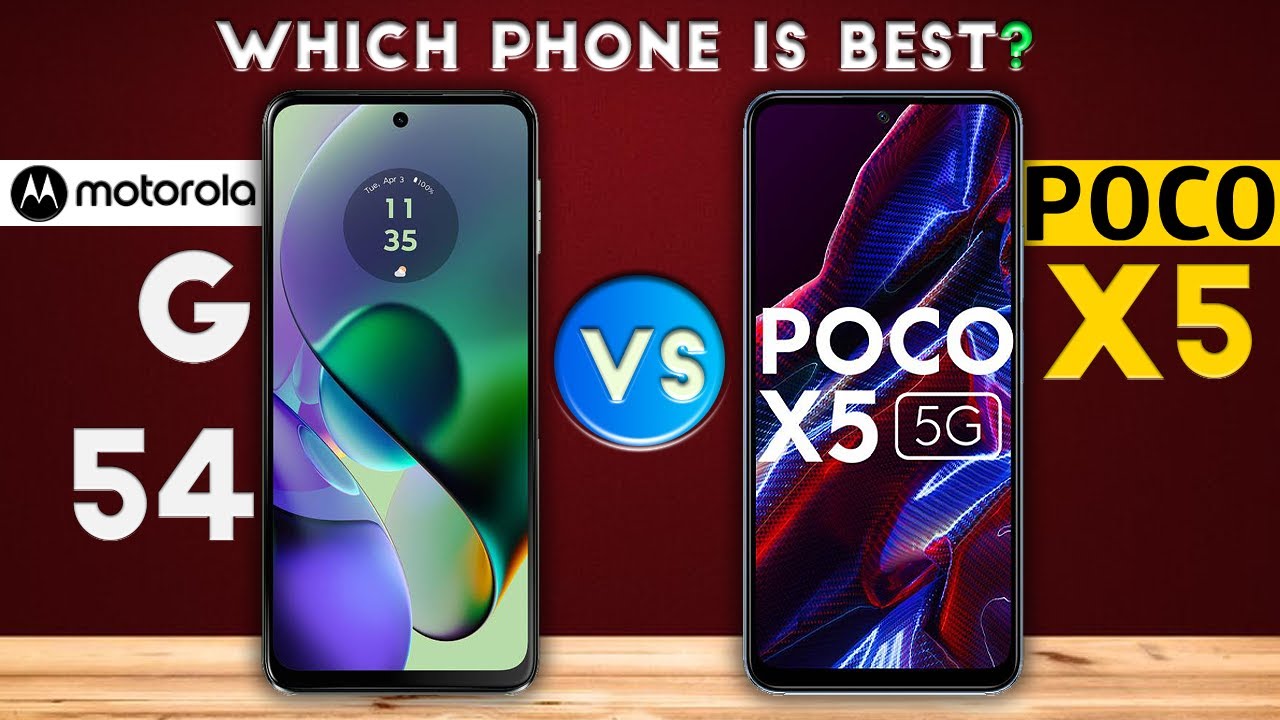 Motorola G54 vs Poco X5 : Which Phone is Best❓😱