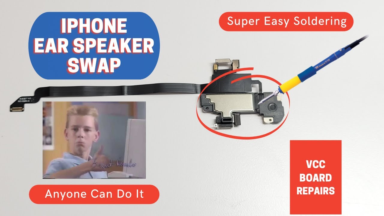 iPhone Ear Speaker Swap - Super Easy - Works for X, XS, XS Max, XR, iP11, iP11 Pro, 11 Pro Max