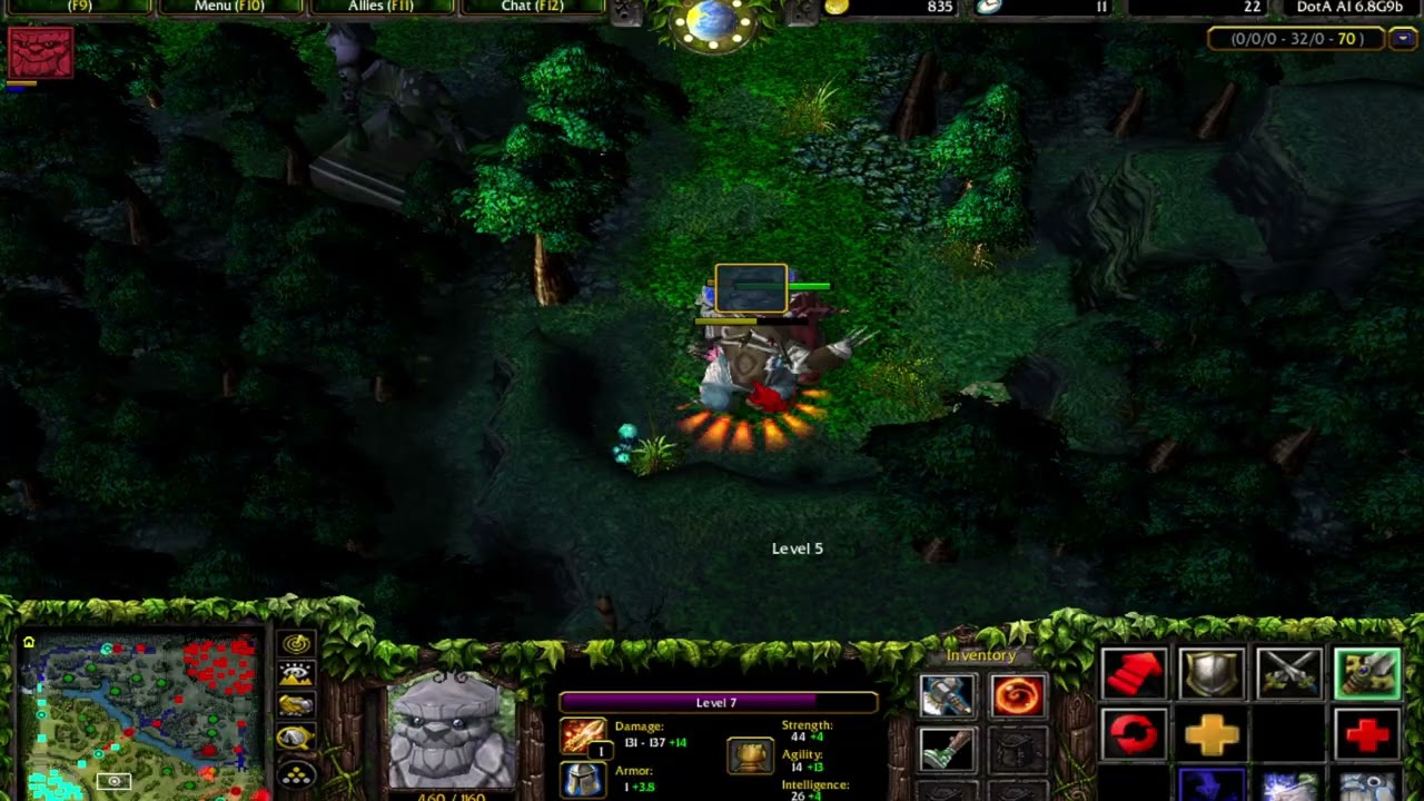 DOTA 6.8G9B Tiny Solo Fountain 876