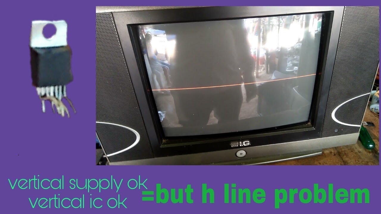 how to solved horizontal line of tv