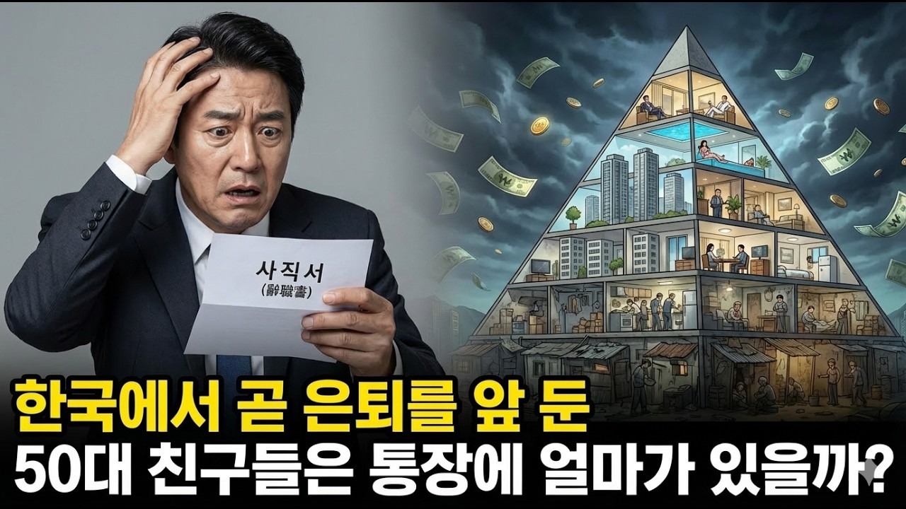 한국에서 곧 은퇴를 앞 둔 50대 친구들은 통장에 얼마가 있을까