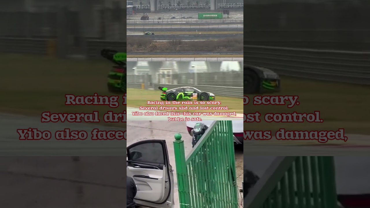 Wang Yibo's car had an accident due to slippery, bad weather, but he is safe. #wangyibo