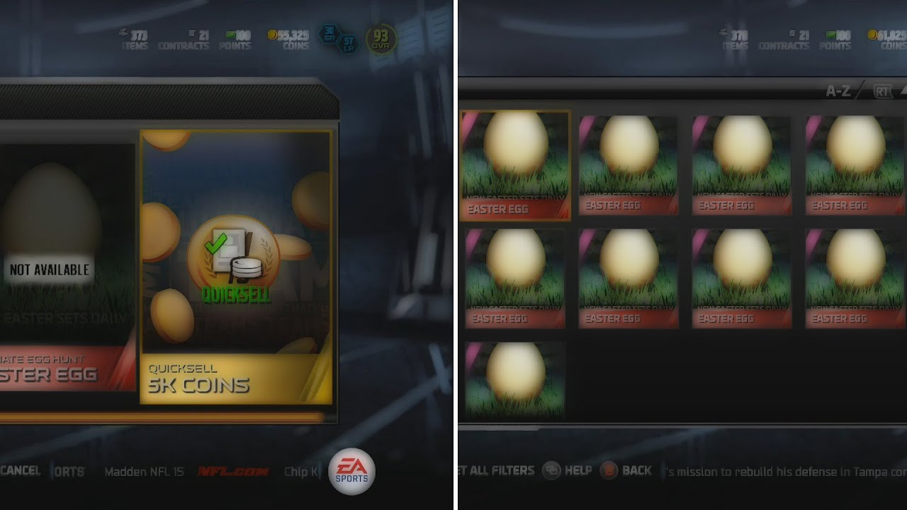 Madden 15 MUT | Ultimate Team Gameplay | 5K Quicksell in FREE Easter Pack!