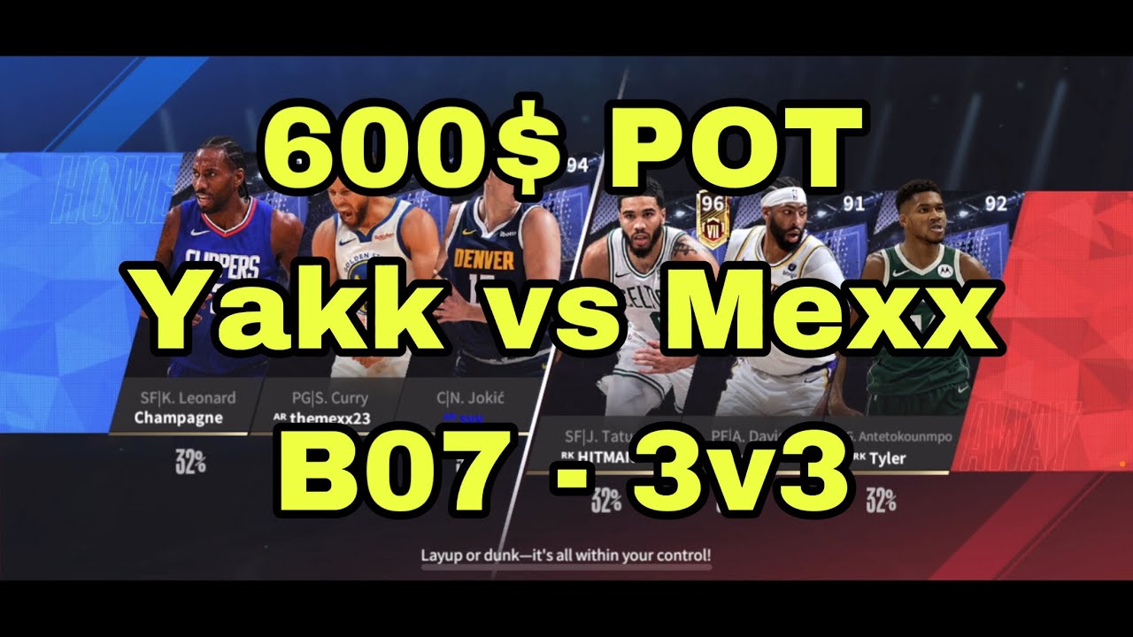 NBA infinite 600$ POT. Yakk vs Mexx part 1
