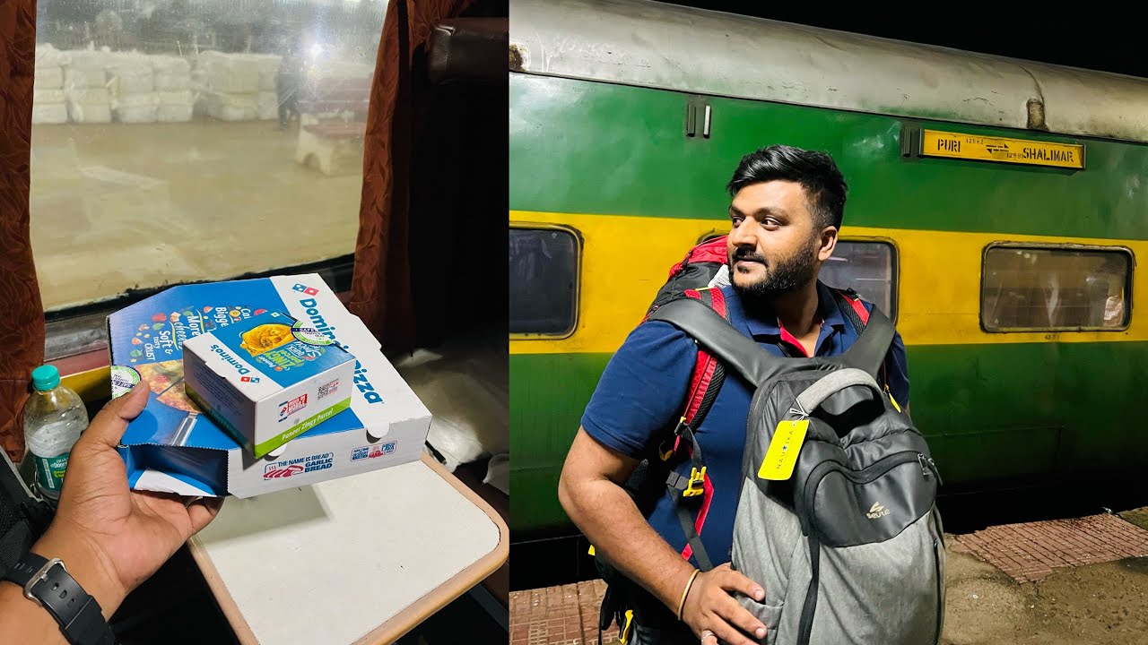 Garib Rath train journey || Train mein late night Domino&rsquo;s pizza ki craving 😀