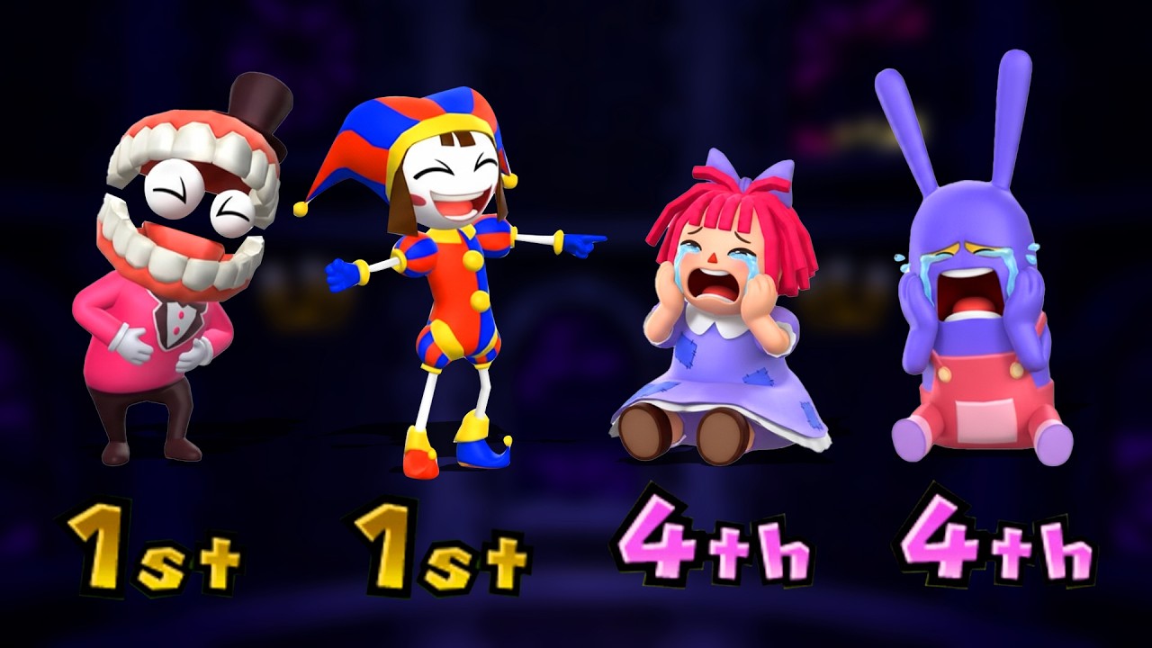 Mario Party 9 – Magma Mine Board Battle Caine Vs Pomni Vs Jax Vs Ragatha (Master CPU)