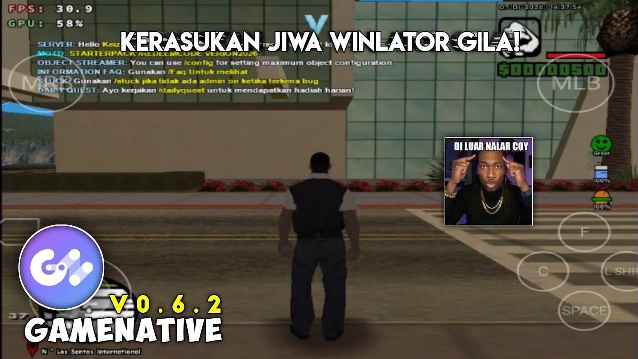 GAMENATIVE v0.6.2 Terbaru | Kerasukan Jiwa Winlator GILA! Cara Bermain GTA SAMP Versi PC di Android