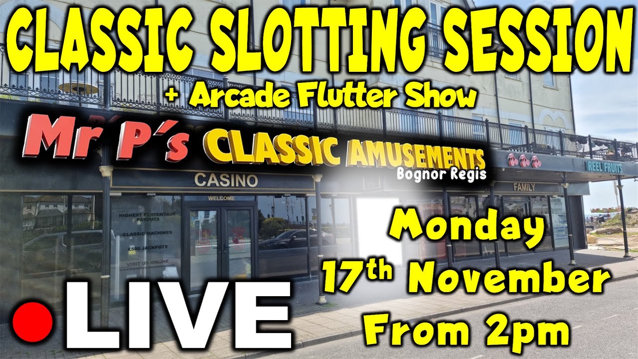 ● LIVE | Classic Fruit Machines & Arcade Flutter Show | Mr P's Bognor