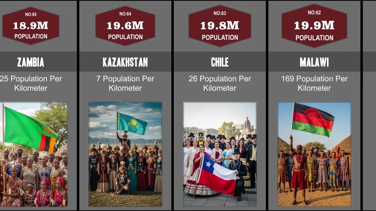 Top 100 Most Populated Countries 2026 🌍 Population Comparison