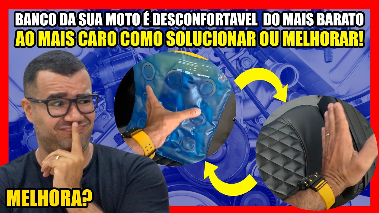 BANCO DA SUA MOTO É DESCONFORTAVEL  DO MAIS BARATO AO MAIS CARO COMO SOLUCIONAR OU MELHORAR!