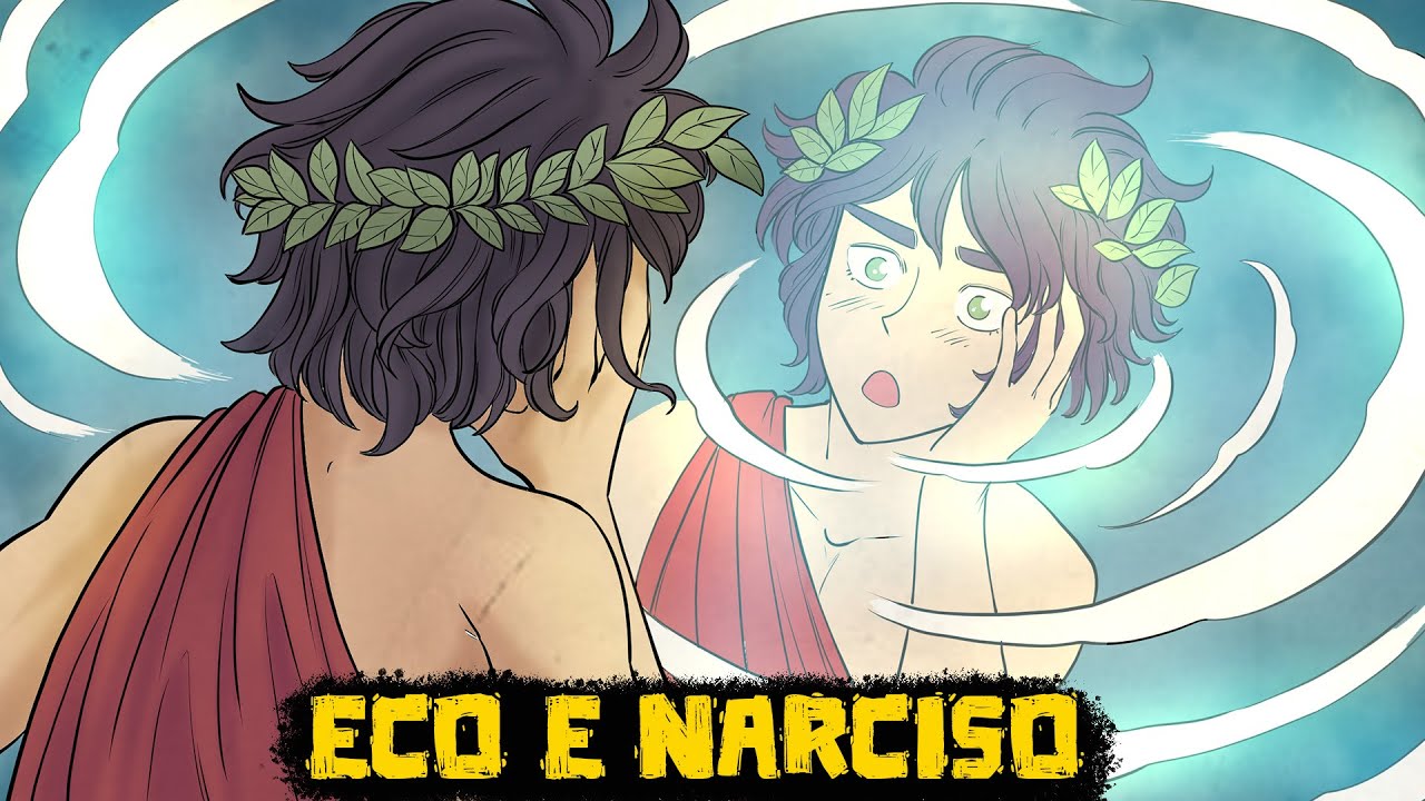 Eco e Narciso: A história do homem que se apaixonou por si mesmo - Mitologia Grega em Quadrinhos